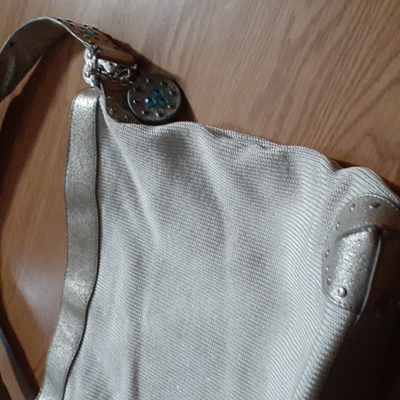 THE SAK studded hobo bag leather trim - Picture 2 of 10